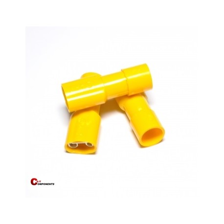 Nasuwka całkowicie izolowana PVC 2,5-6 mm żółty / 1000 szt.